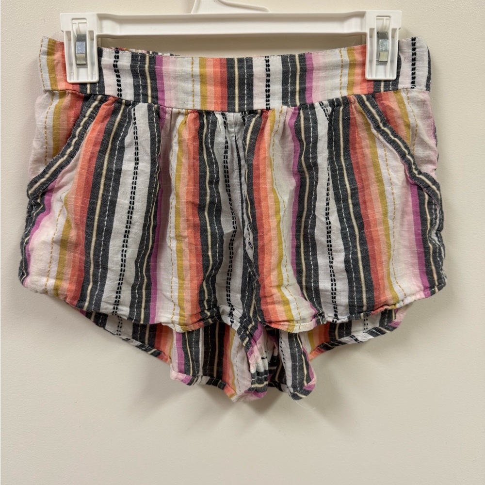 Rip Curl High Waist Pink and Orange Shorts